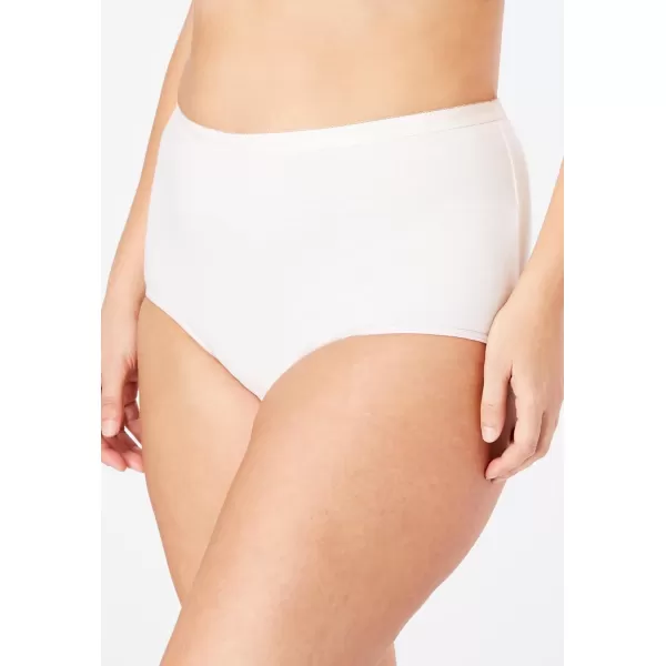 Comfort Choice Women's Plus Size Cotton Brief 5-Pack Underwear
