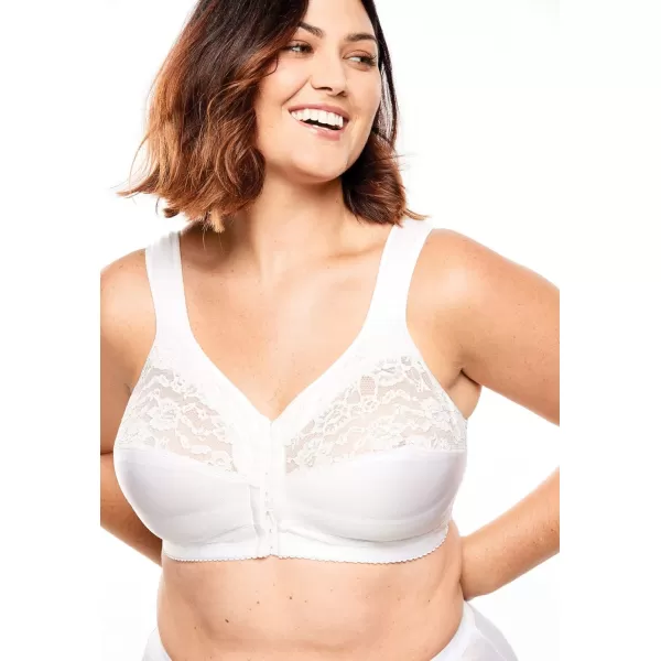 Comfort Choice Women's Plus Size Easy Enhancer Front-Close Wireless Bra