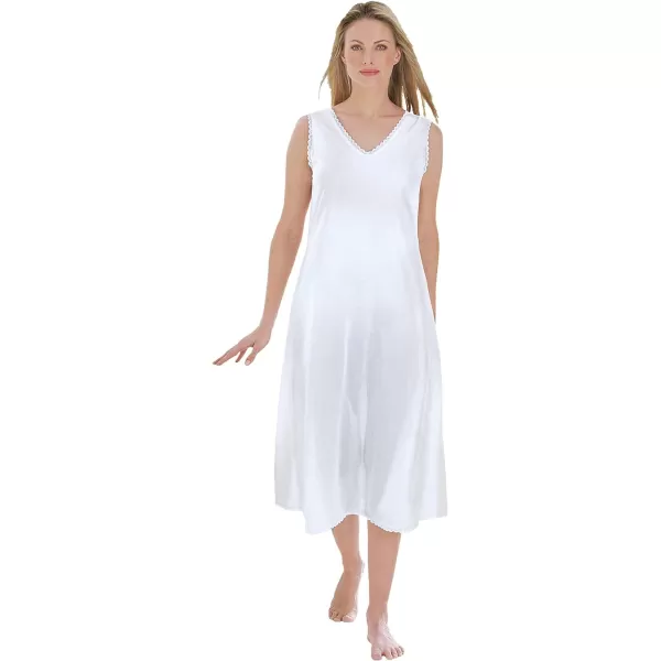 Comfort Choice Women's Plus Size Lace-Trim Slip Full Slip