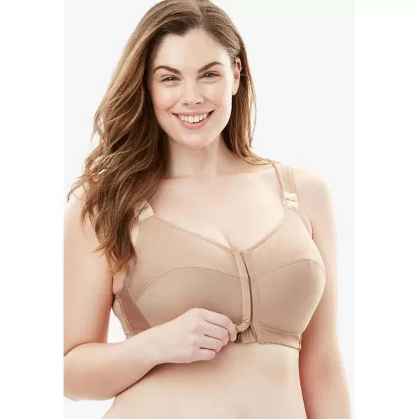 Comfort Choice Women's Plus Size Stay-Cool Wireless Posture Bra