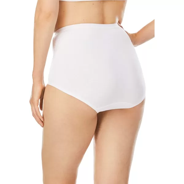Comfort Choice Women's Plus Size Stretch Cotton Brief 5-Pack Underwear