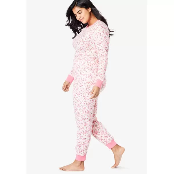 Comfort Choice Women's Plus Size Thermal Waffle Pant Long Underwear Bottoms