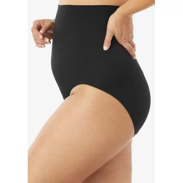 Women's Plus Size Instant Shaper Medium Control Seamless High Waist Brief Body Shaper
