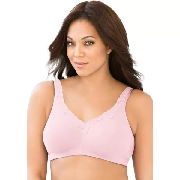 Catherines Women's Plus Size Cotton Comfort Wireless Bra