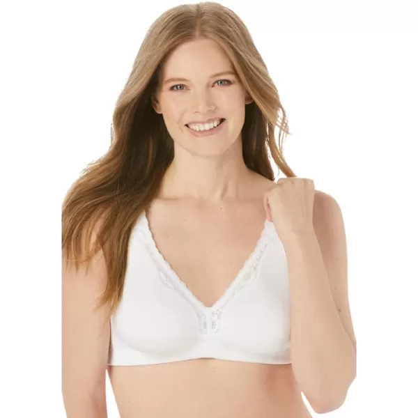 Catherines Women's Plus Size Cotton Comfort Wireless Bra