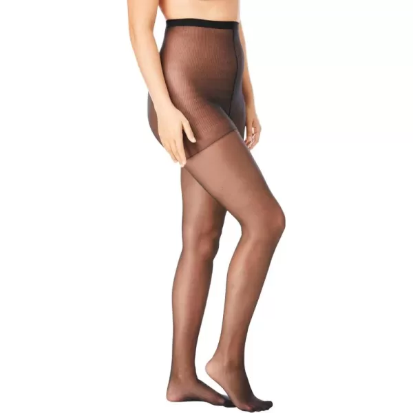Comfort Choice Women's Plus Size 2-Pack Sheer Tights