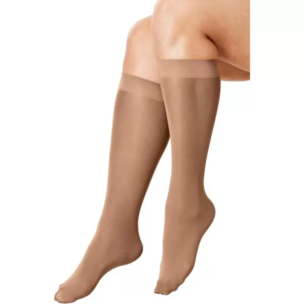 Comfort Choice Women's Plus Size 3-Pack Knee-High Support Socks Tights