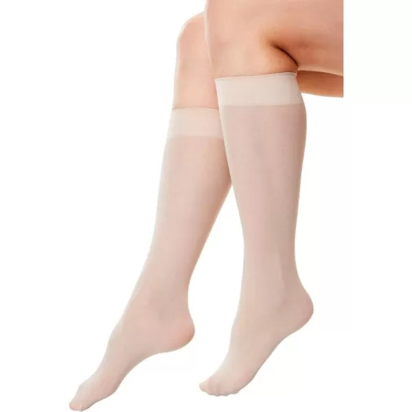 Comfort Choice Women's Plus Size 3-Pack Knee-High Support Socks Tights