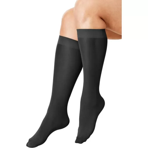 Comfort Choice Women's Plus Size 3-Pack Knee-High Support Socks Tights
