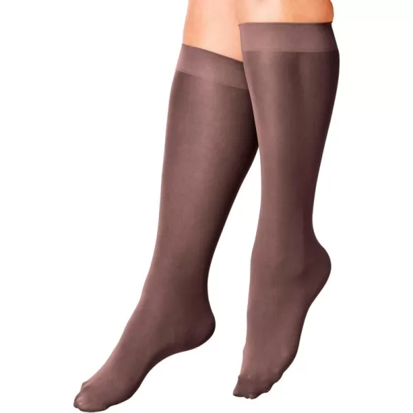 Comfort Choice Women's Plus Size 3-Pack Knee-High Support Socks Tights