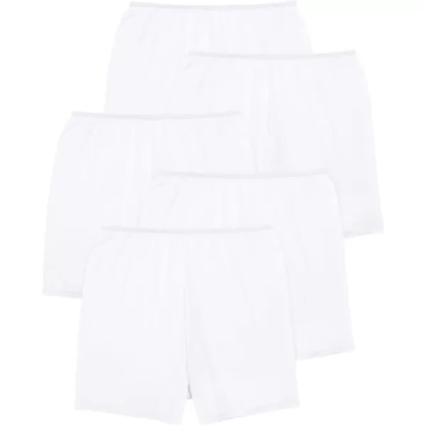 Comfort Choice Women's Plus Size Cotton Boxer 5-Pack Panties