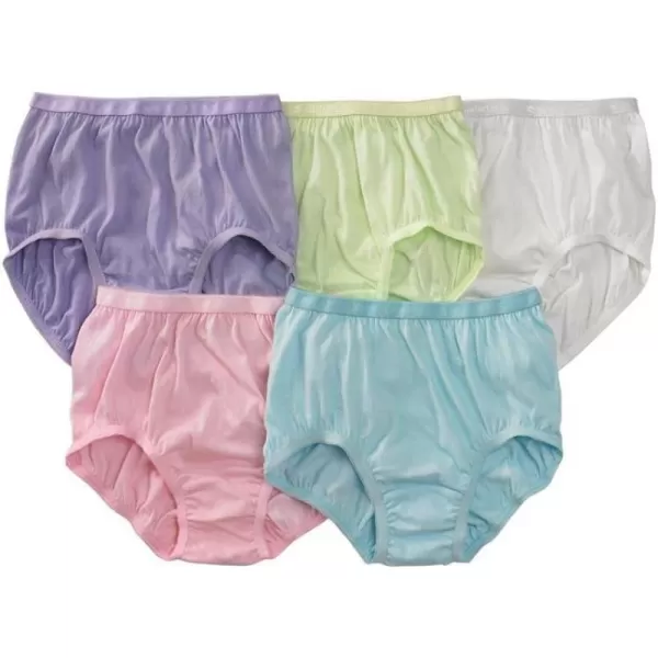 Comfort Choice Women's Plus Size Cotton Brief 5-Pack Underwear