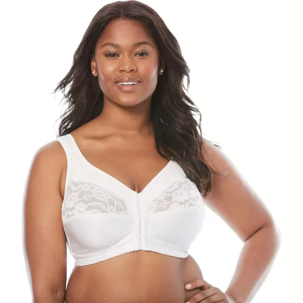 Comfort Choice Women's Plus Size Easy Enhancer Front-Close Wireless Bra