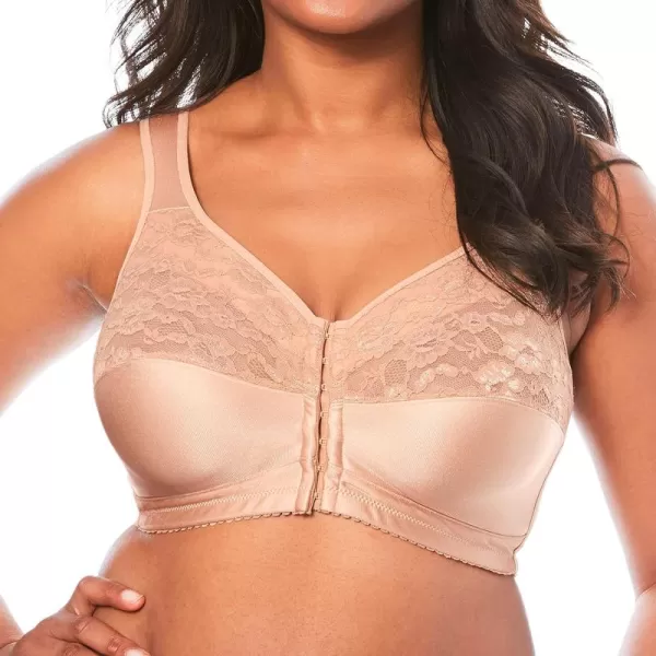 Comfort Choice Women's Plus Size Easy Enhancer Front-Close Wireless Bra