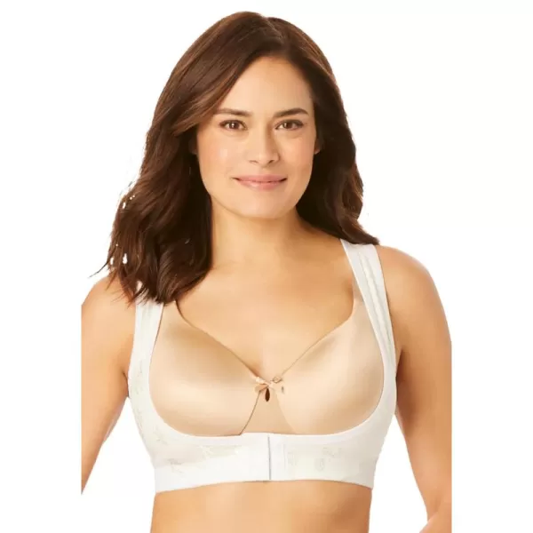 Comfort Choice Women's Plus Size Front Close Posture Brace - 1X, Black