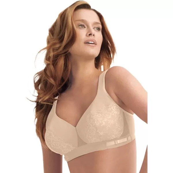 Comfort Choice Women's Plus Size Full Coverage Lace Cup Bra