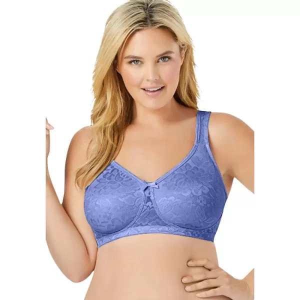 Comfort Choice Women's Plus Size Jacquard Wireless Bra