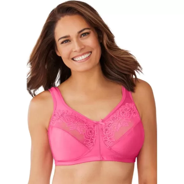 Comfort Choice Women's Plus Size Lace Minimizer Bra