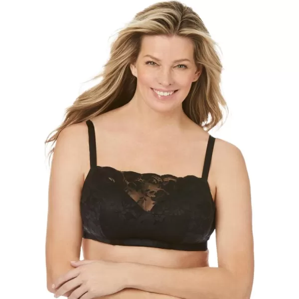 Comfort Choice Women's Plus Size Lace Wireless Cami Bra