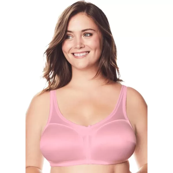 Comfort Choice Women's Plus Size Satin Wireless Comfort Bra