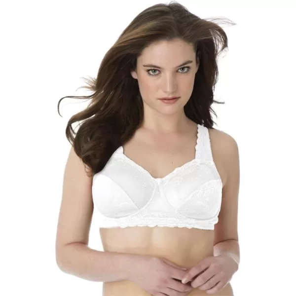 Comfort Choice Women's Plus Size Side Wire Lace Bra