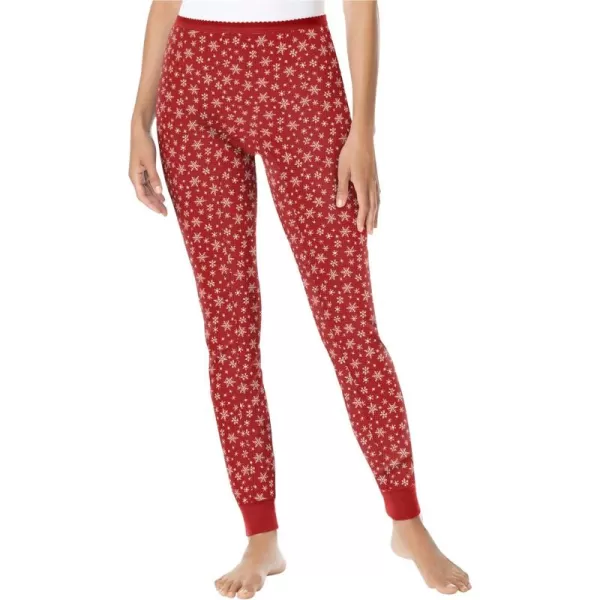 Comfort Choice Women's Plus Size Thermal Waffle Pant Long Underwear Bottoms