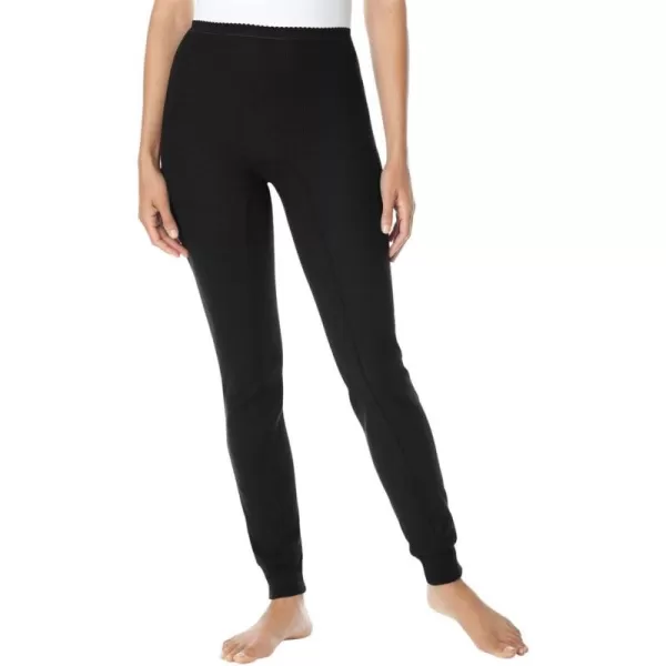 Comfort Choice Women's Plus Size Thermal Waffle Pant Long Underwear Bottoms