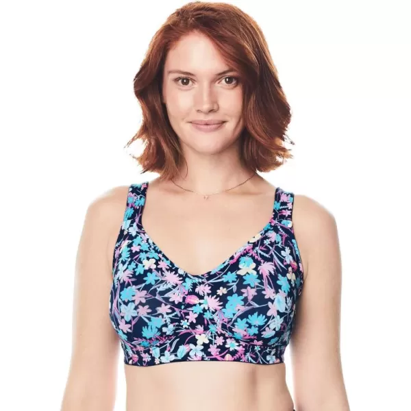 Comfort Choice Women's Plus Size Wireless Microfiber T-Shirt Bra