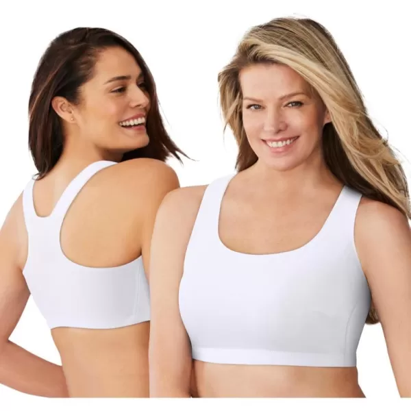 Comfort Choice Women's Plus Size Wireless Sport Bra 2-Pack