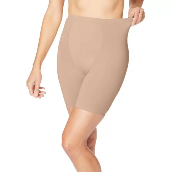 Secret Solutions Women's Plus Size Invisible Shaper Light Control Long Leg Shaper