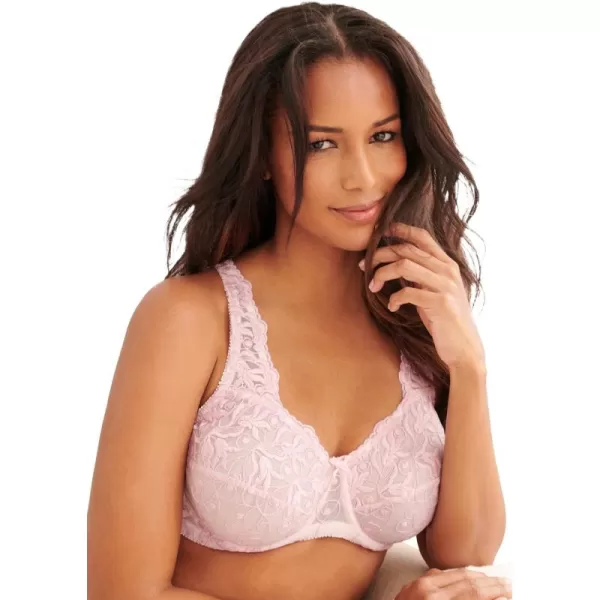 Women's Plus Size Embroidered Underwire Bra