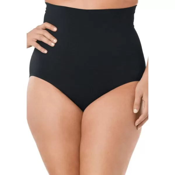 Women's Plus Size Instant Shaper Medium Control Seamless High Waist Brief Body Shaper