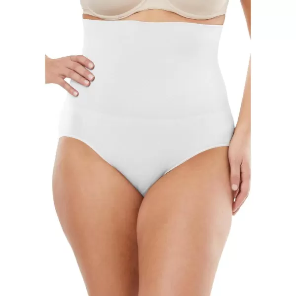 Women's Plus Size Instant Shaper Medium Control Seamless High Waist Brief Body Shaper