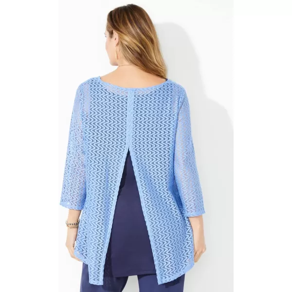 Catherines Women's Plus Size Anywear Double-Layer Tunic