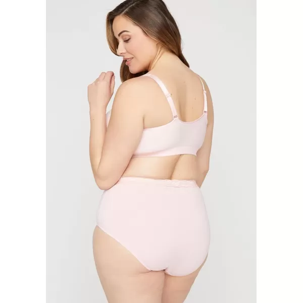 Catherines Women's Plus Size Wireless Front-Close Cotton Comfort Bra