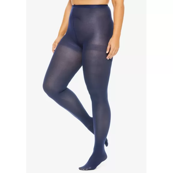 Comfort Choice Women's Plus Size 2-Pack Opaque Tights