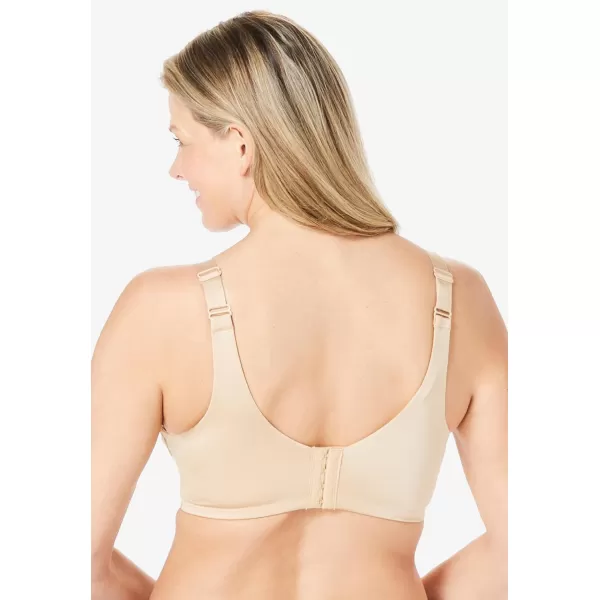 Comfort Choice Women's Plus Size Back-Smoothing Wireless T-Shirt Bra