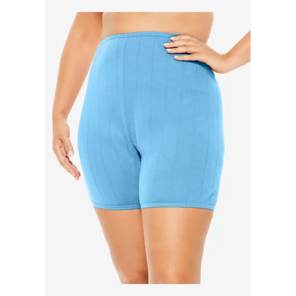 Comfort Choice Women's Plus Size Cotton Bloomer 3-Pack Panties