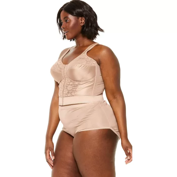 Comfort Choice Women's Plus Size Easy Enhancer Wireless Longline Posture Bra