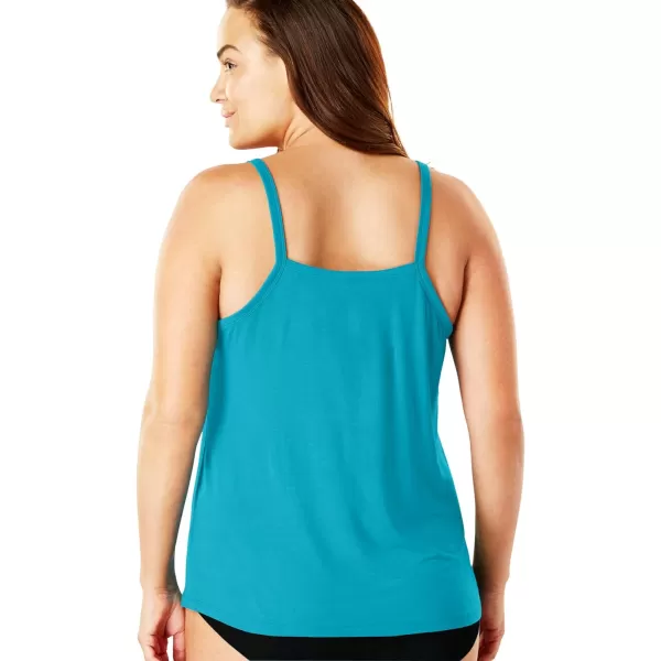 Comfort Choice Women's Plus Size Modal Cami Full Slip
