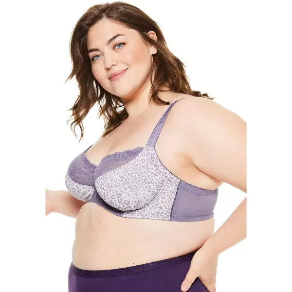 Women's Plus Size Lace-Trim Underwire Bra