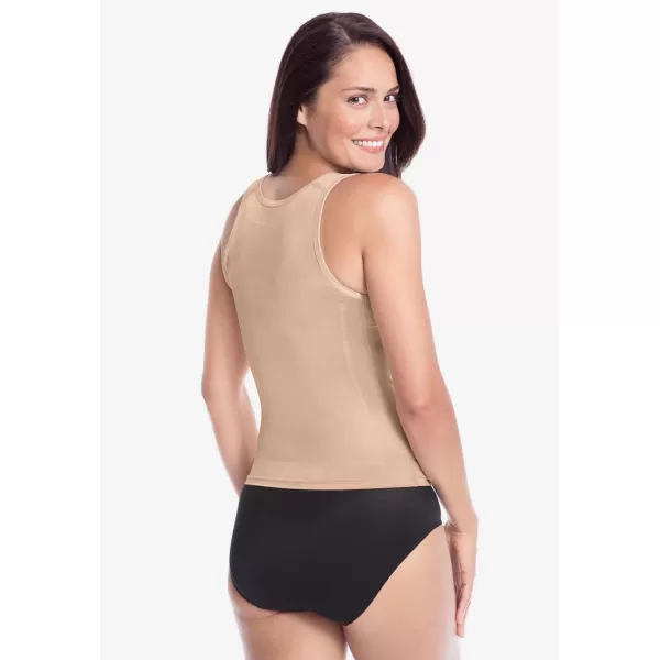 Women's Plus Size Power Shaper Firm Control Wear-Your-Own-Bra Shaper Tank Body Shaper