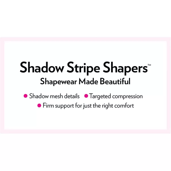 Women's Plus Size Shadow Stripe Shaper Wear-Your-Own-Bra Body Shaper