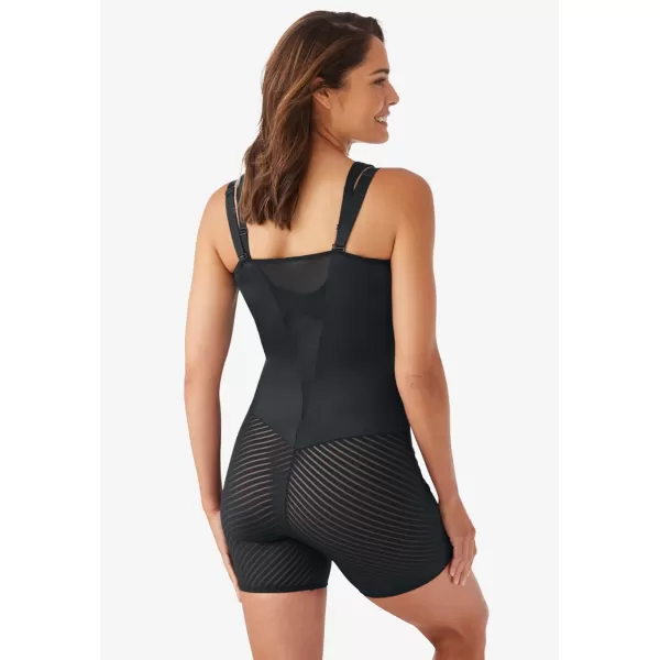 Women's Plus Size Shadow Stripe Shaper Wear-Your-Own-Bra Body Shaper
