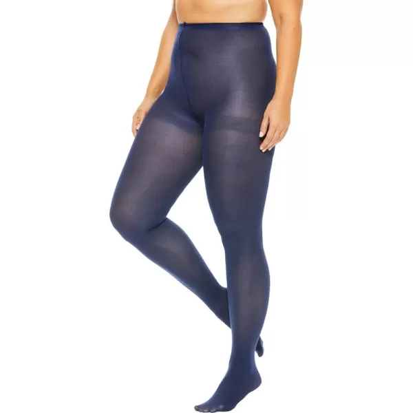 Comfort Choice Women's Plus Size 2-Pack Opaque Tights
