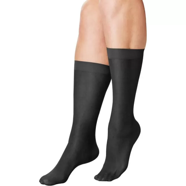 Comfort Choice Women's Plus Size 3-Pack Knee-High Compression Socks