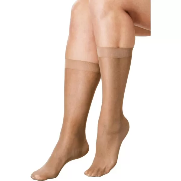 Comfort Choice Women's Plus Size 3-Pack Knee-High Compression Socks