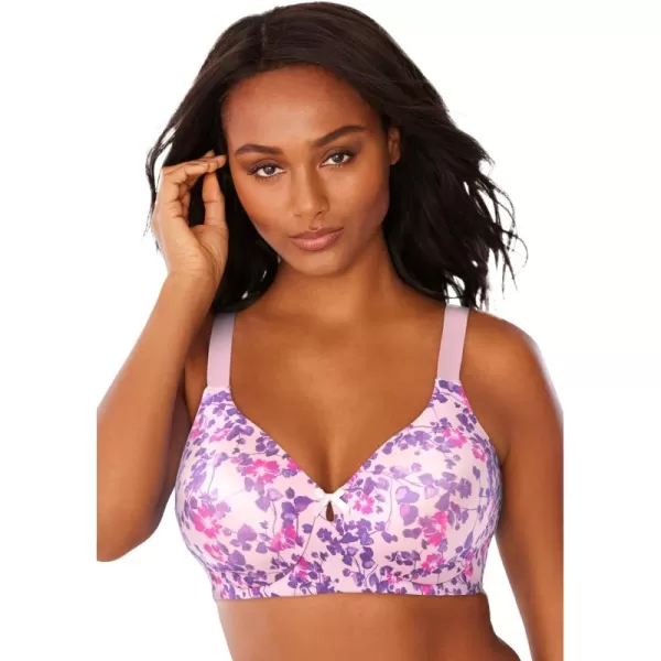 Comfort Choice Women's Plus Size Back-Smoothing Wireless T-Shirt Bra