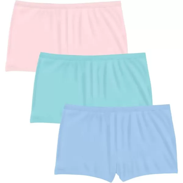 Comfort Choice Women's Plus Size Boyshort 3-Pack Underwear