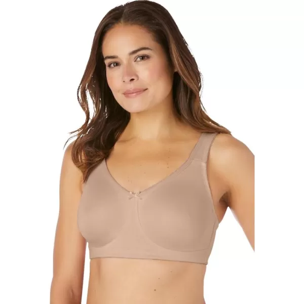 Comfort Choice Women's Plus Size Breathe Wirefree T-Shirt Bra